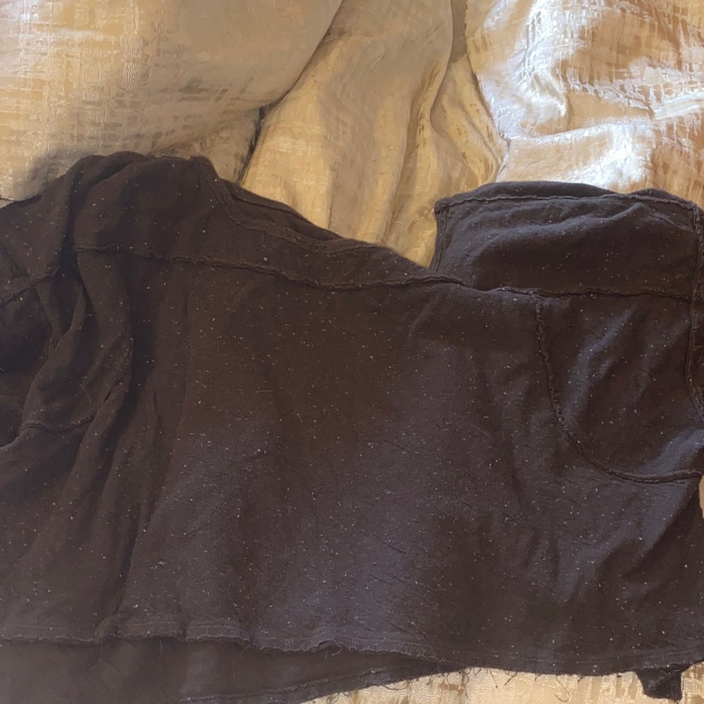 We The Free Black Crop Top
